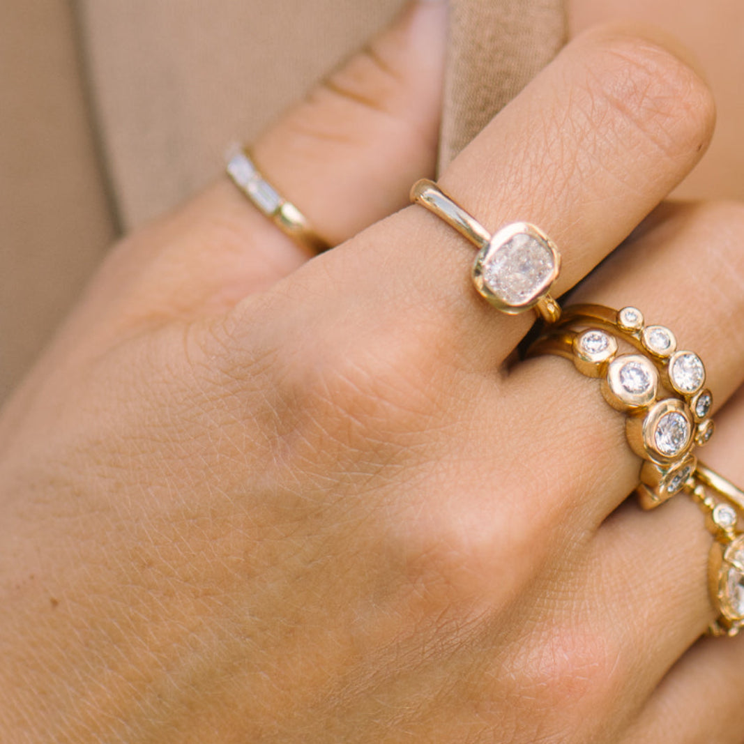 Yevheniia Cushion Diamond Ring - Ready to ship