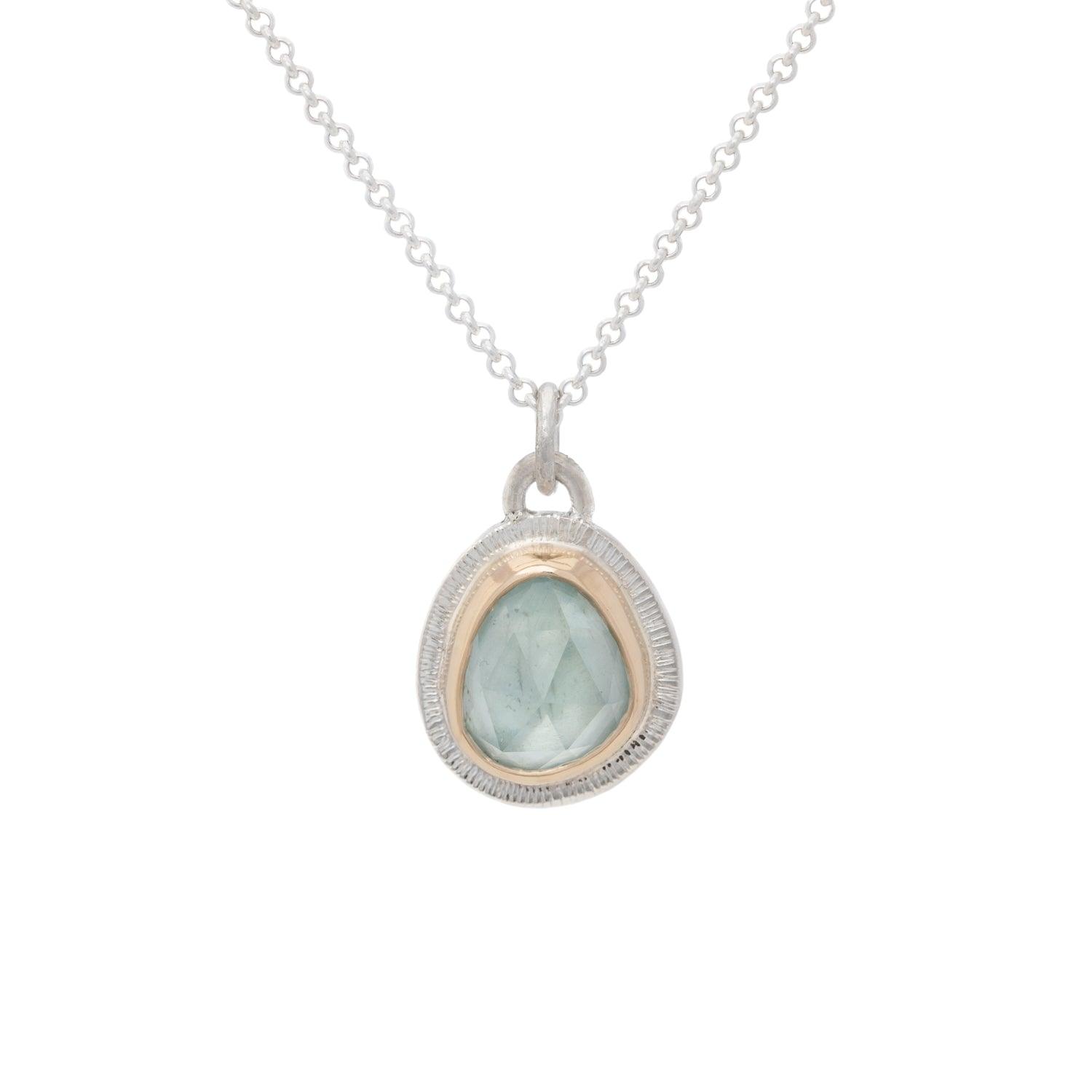 Amara - Aquamarine pendant - Kat Cadegan