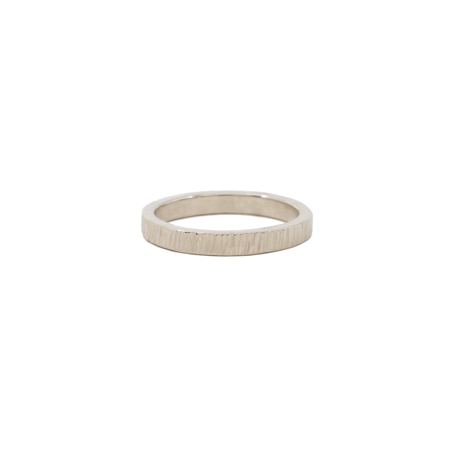Bark 3mm 14k Gold Wedding Band - Kat Cadegan Jewellery