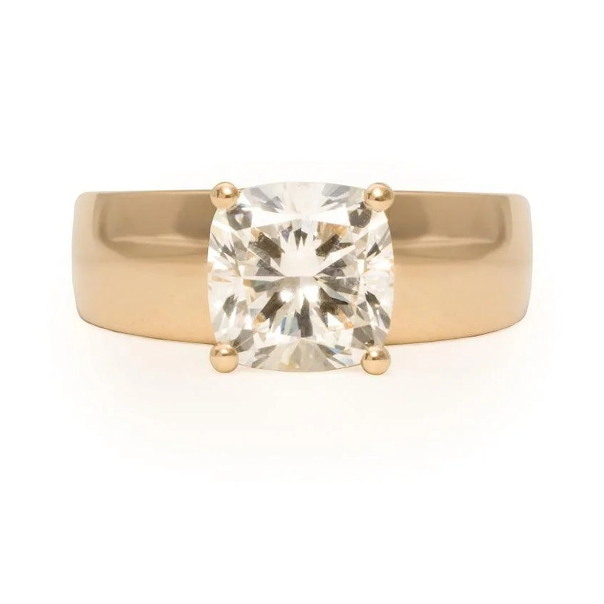 Brenda - cushion lab diamond ring - Kat Cadegan Jewellery
