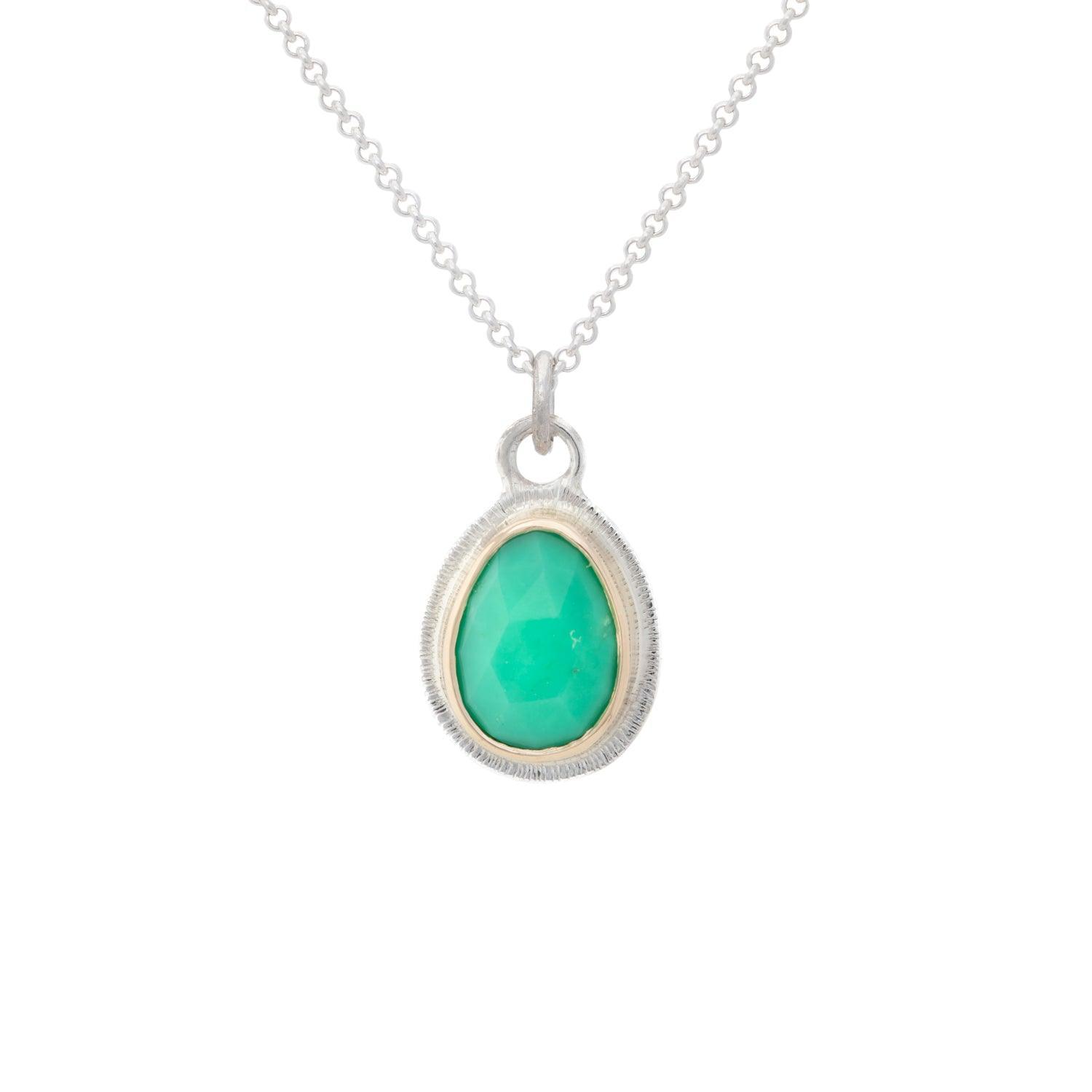Chelsea - Chrysophrase pendant - Kat Cadegan