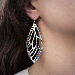 Cicada Wing Earrings | Handcut - Kat Cadegan