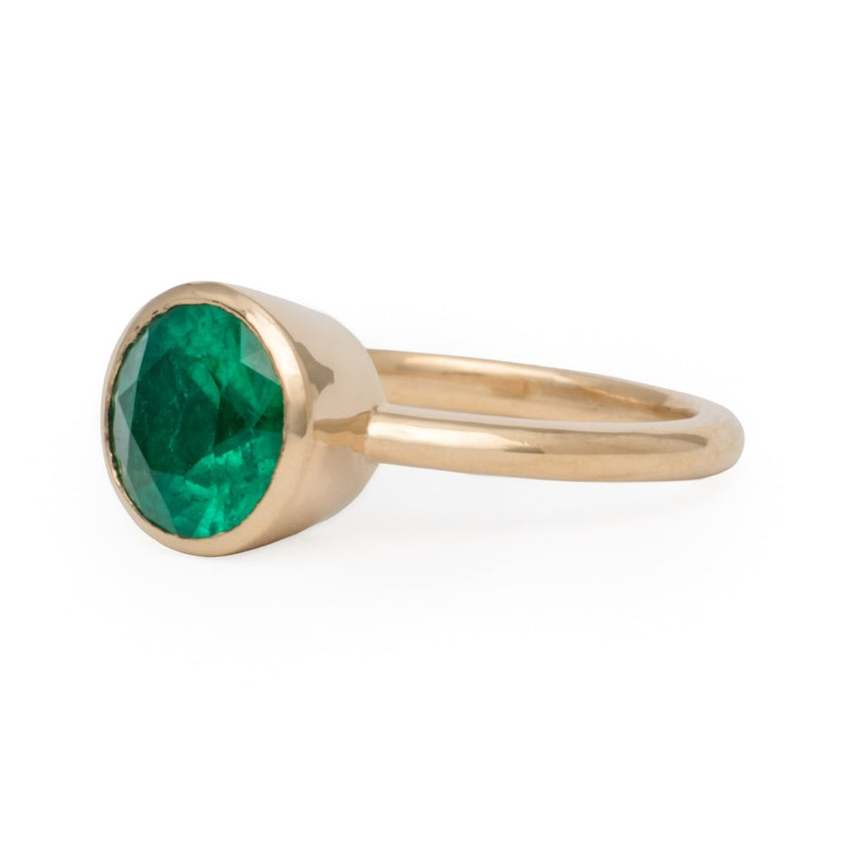 Coco emerald 14k gold ring - Kat Cadegan