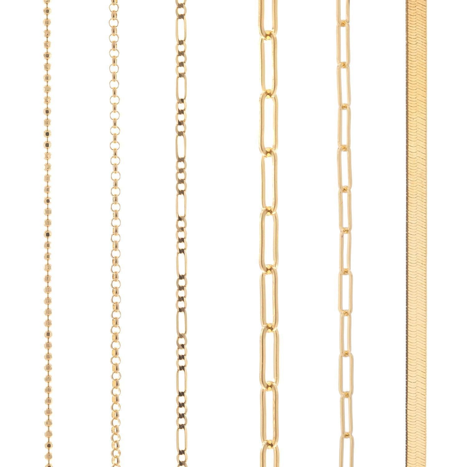 Delicate Paperclip - Yellow Gold Chain - Kat Cadegan