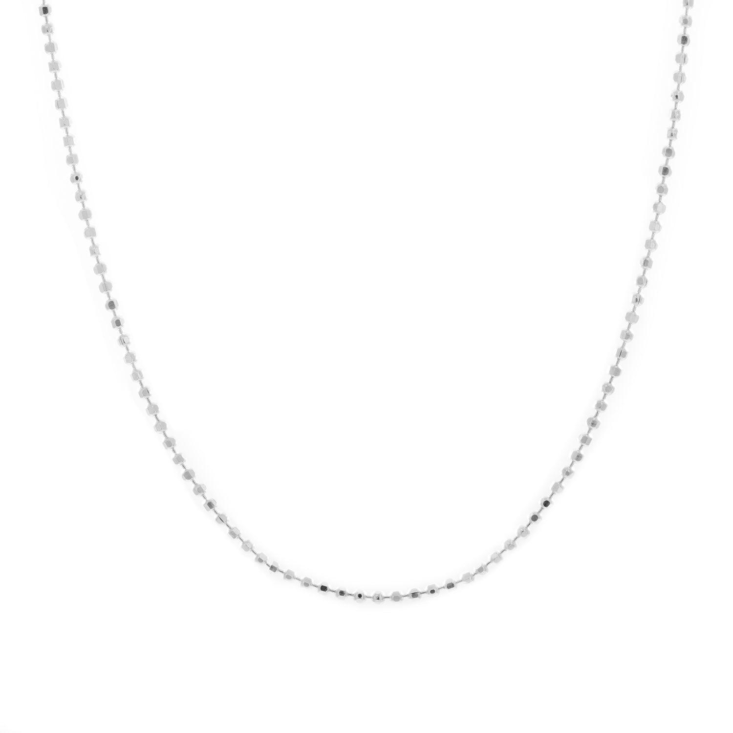 Diamond Cut Bead Silver Chain - Kat Cadegan