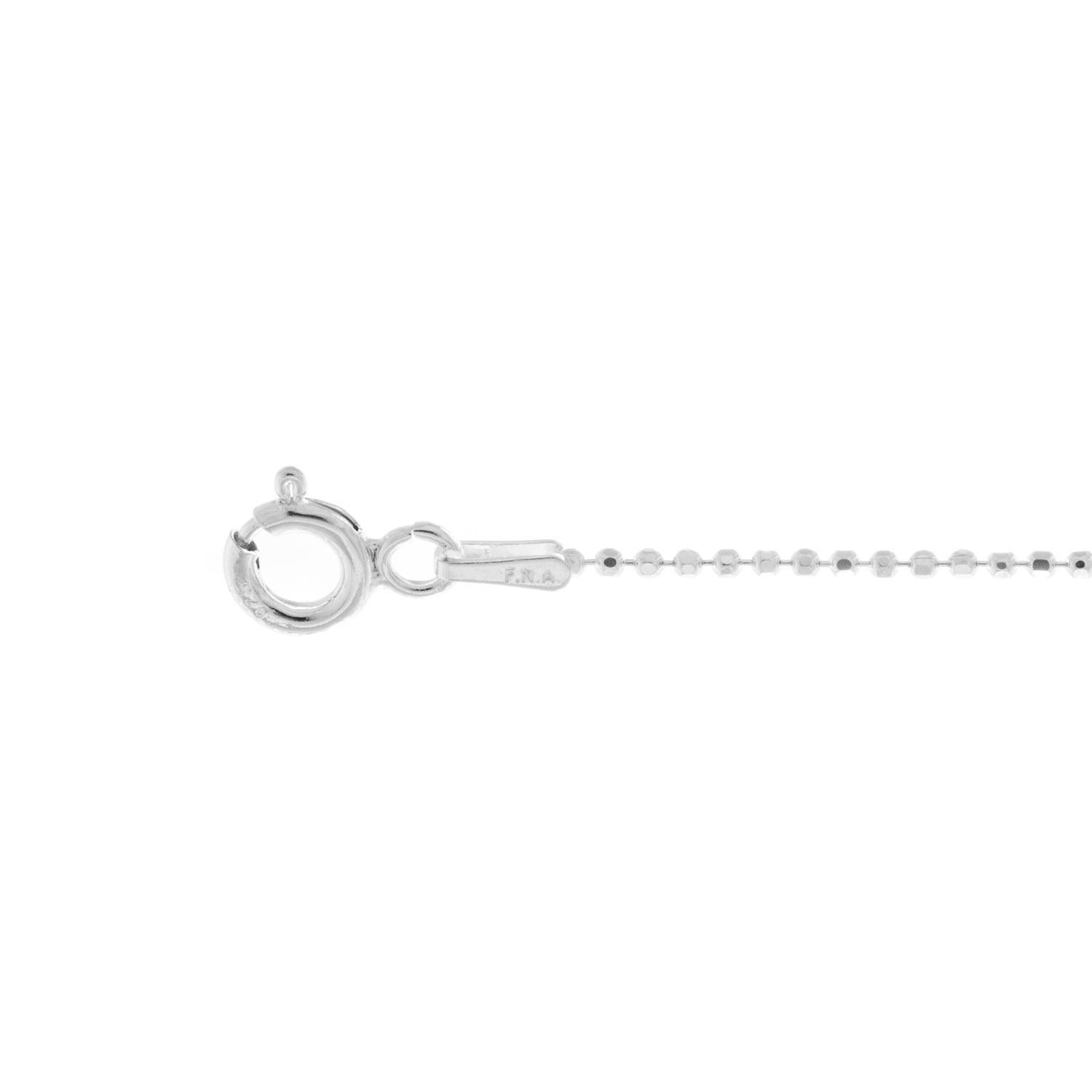 Diamond Cut Bead Silver Chain - Kat Cadegan