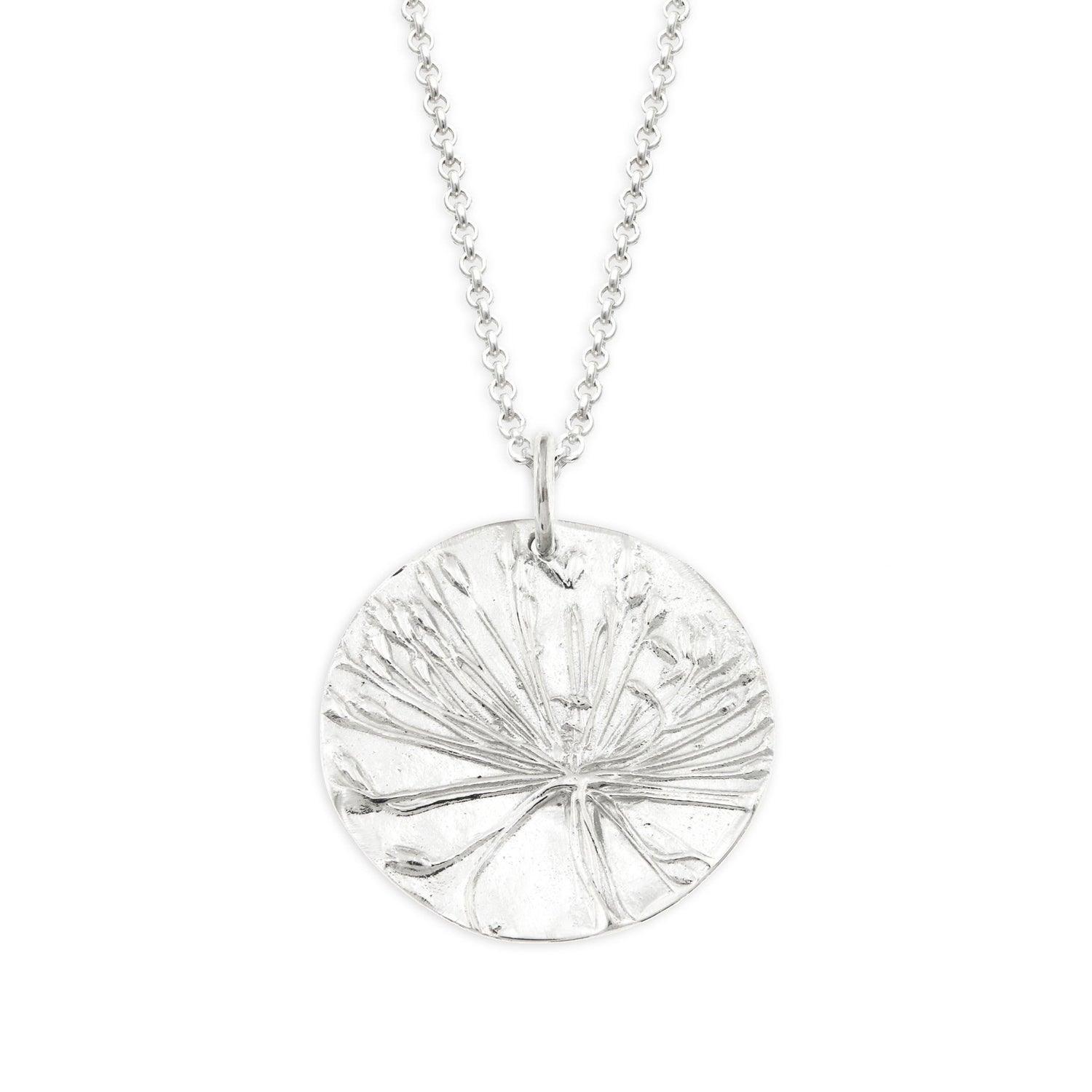 Dill Flower Pendant | Embossed - Kat Cadegan