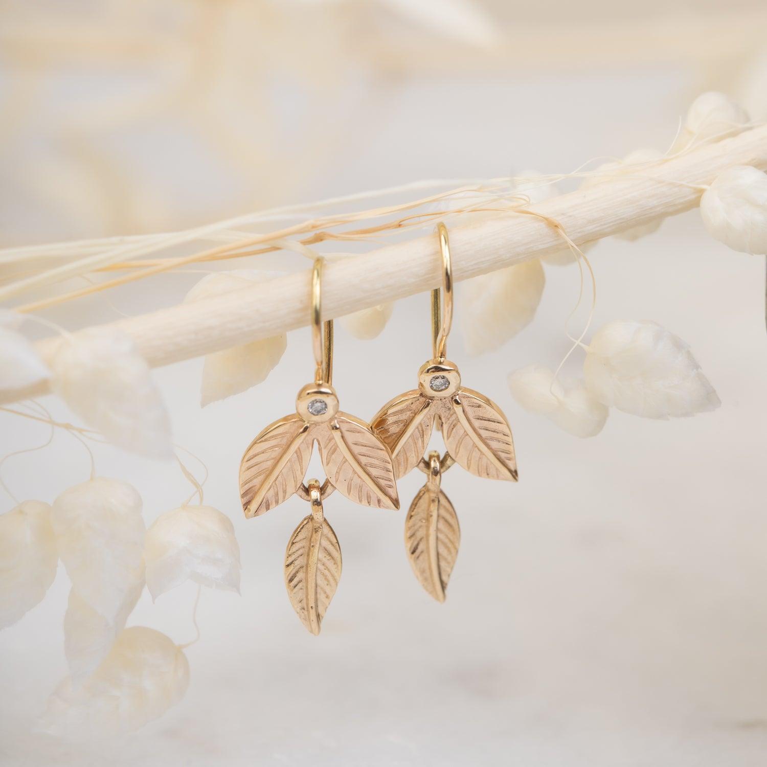 Eve 14k gold Earrings - Kat Cadegan Jewellery
