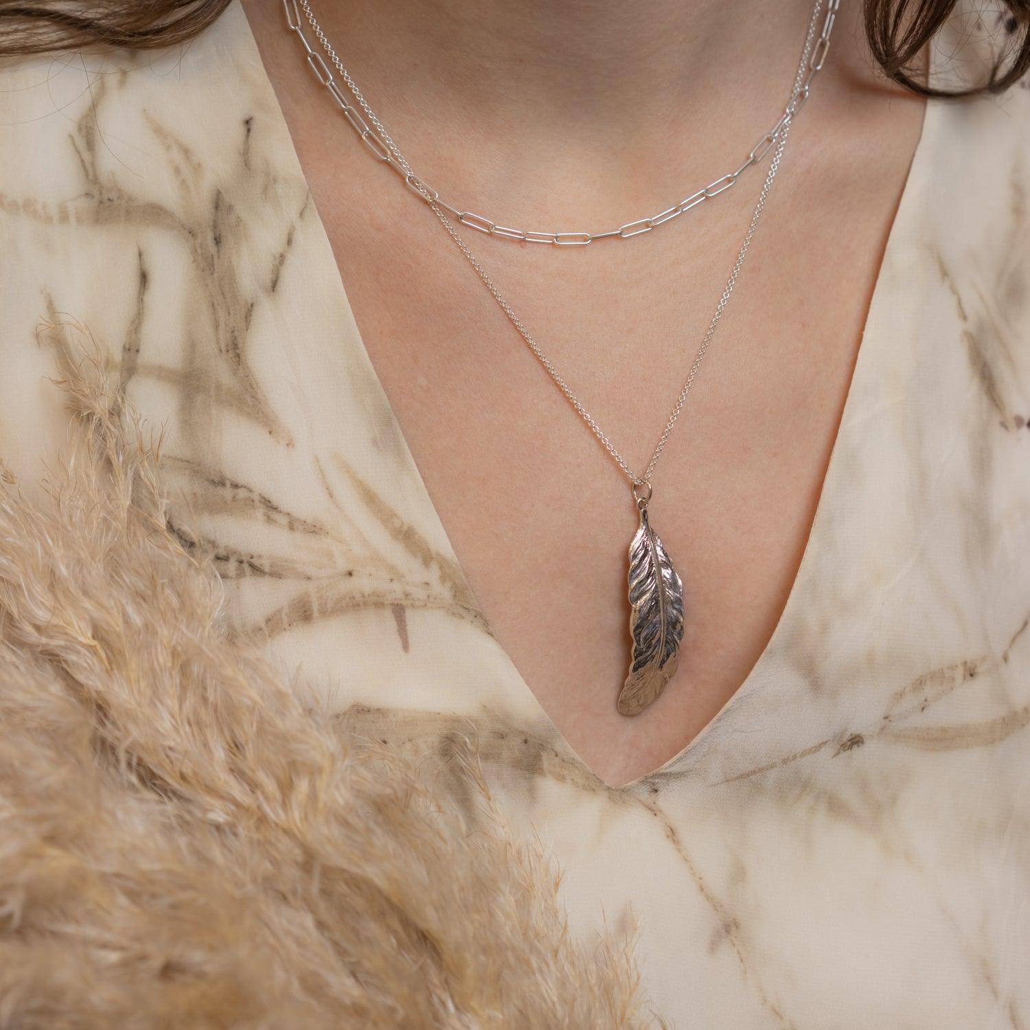Feather Pendant | Medium - Kat Cadegan
