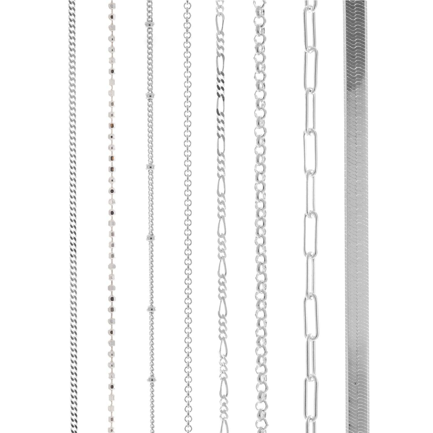 Figaro Chain - Sterling Silver - Kat Cadegan