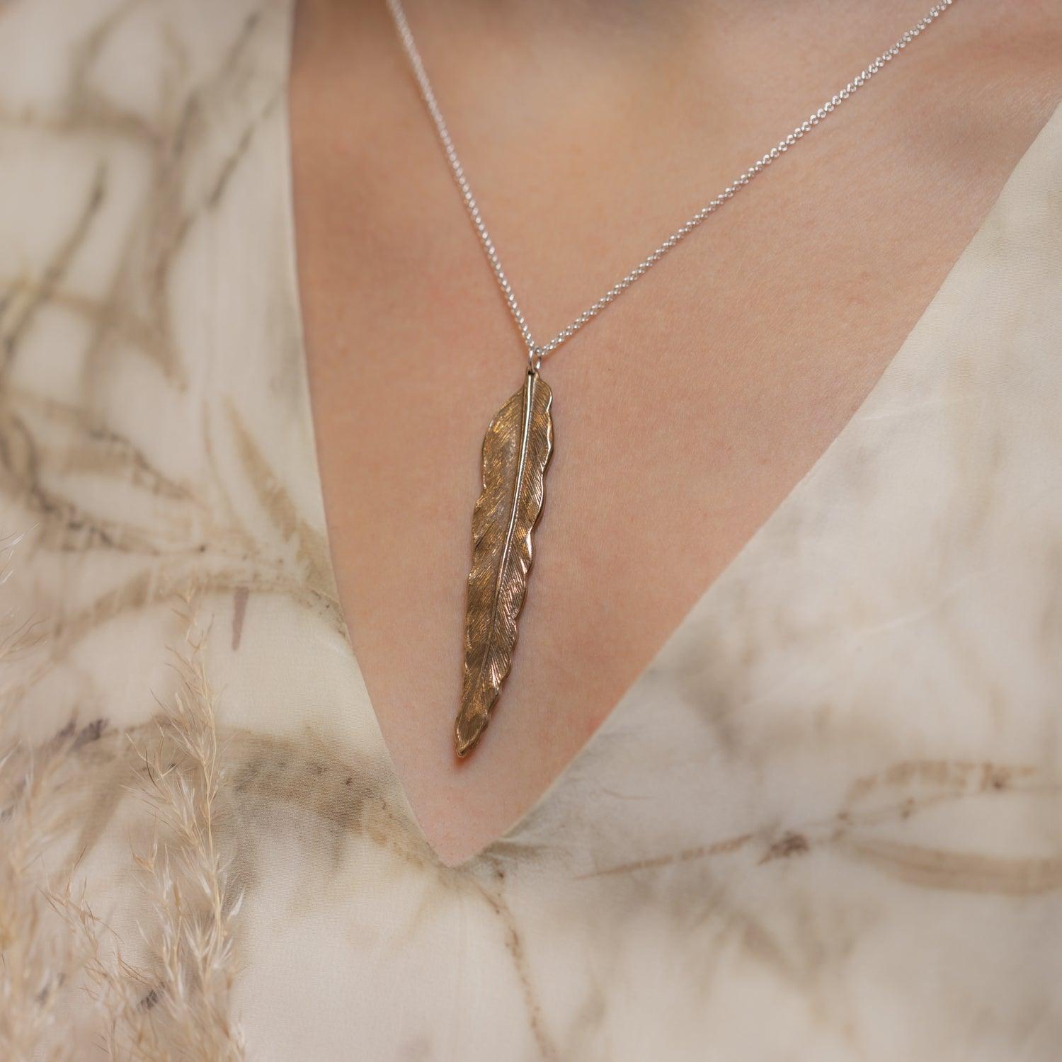 Free Bird Feather Pendant - Kat Cadegan