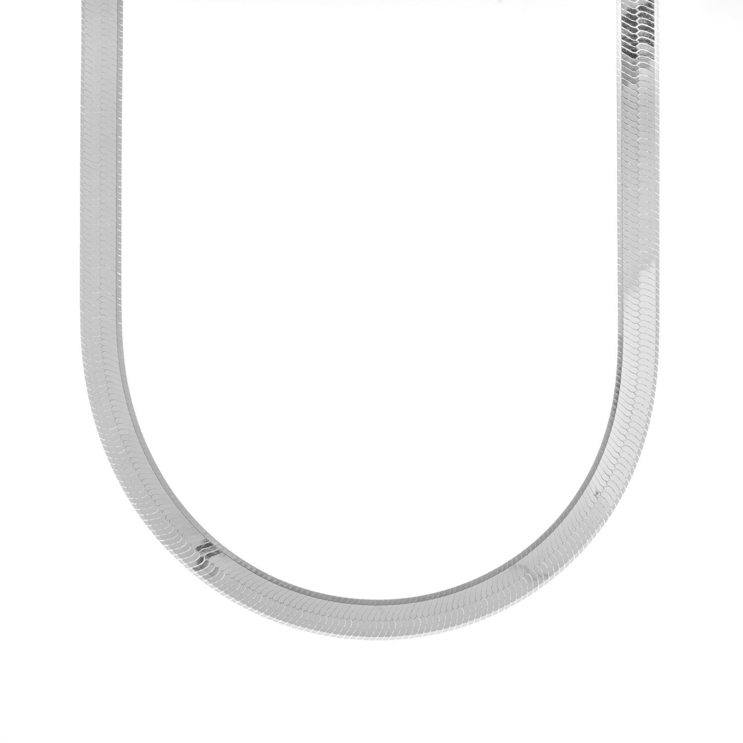 Herringbone Chain - Sterling Silver - Kat Cadegan