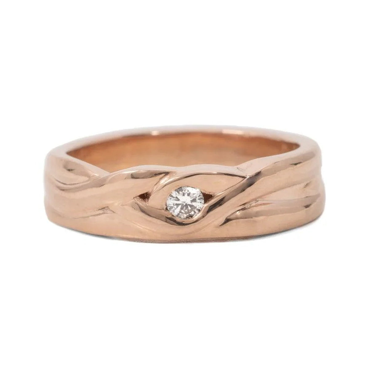 Jess - rose gold diamond ring - Kat Cadegan Jewellery