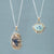 Laine - Peruvian Opal & Diamond Pendant - Kat Cadegan