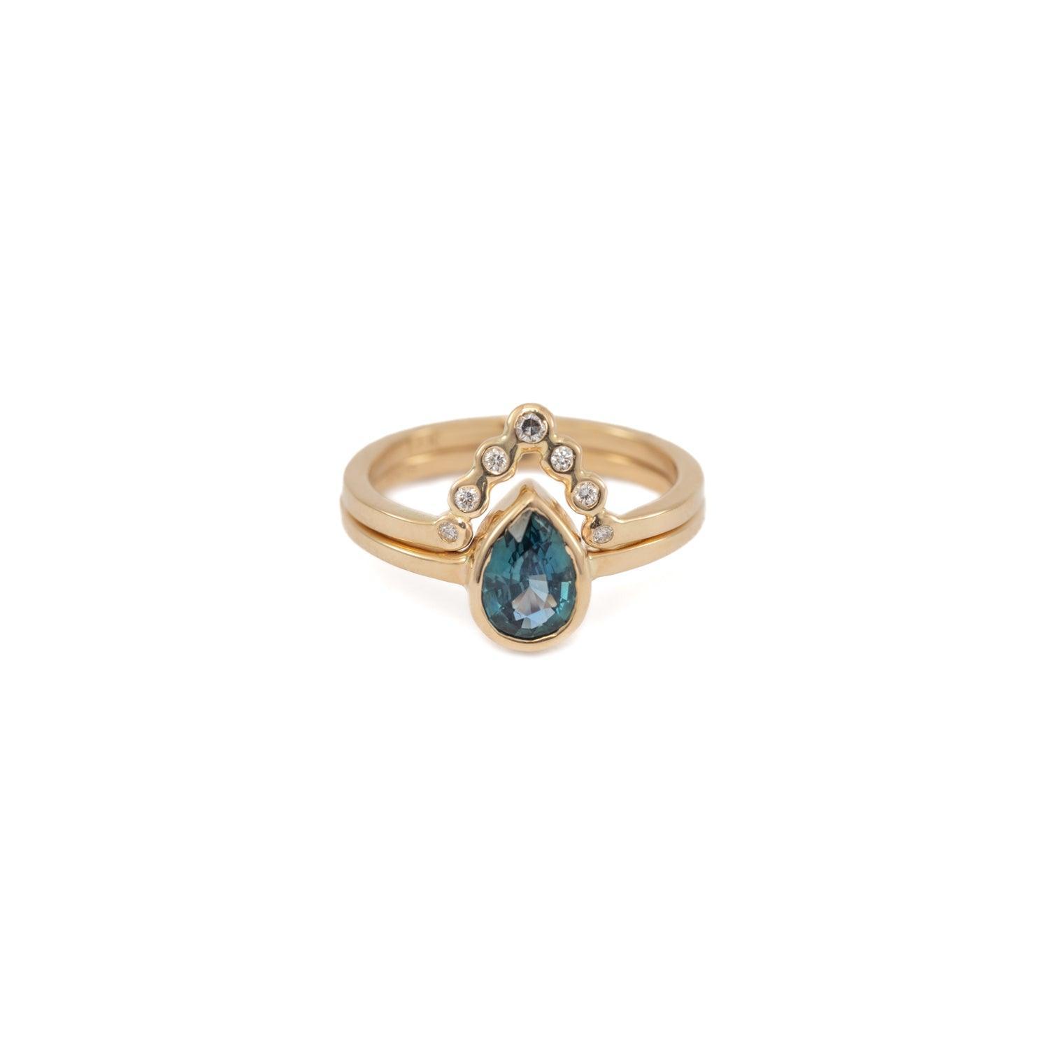 Leah - Sapphire Ring - Kat Cadegan