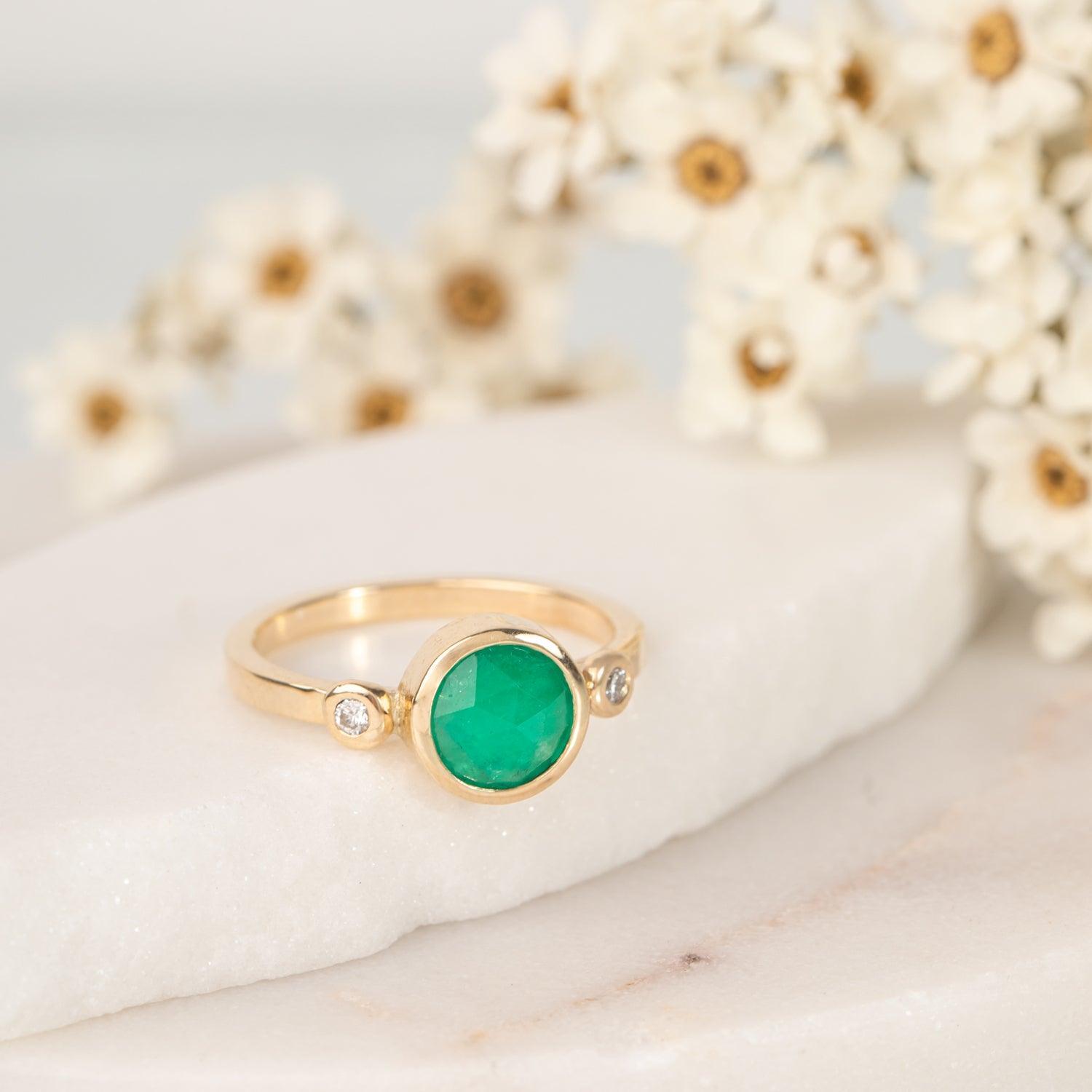 Lylo- Emerald Ring - Kat Cadegan