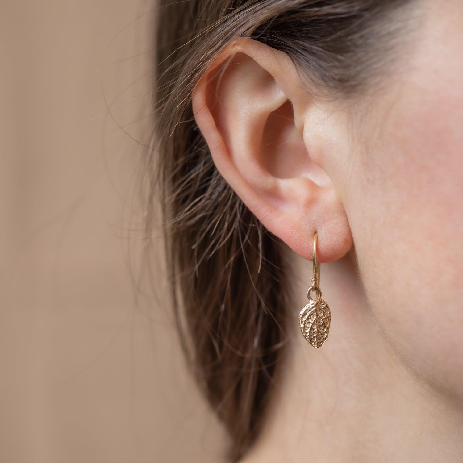 Oregano Earrings | 14k gold | Small - Kat Cadegan