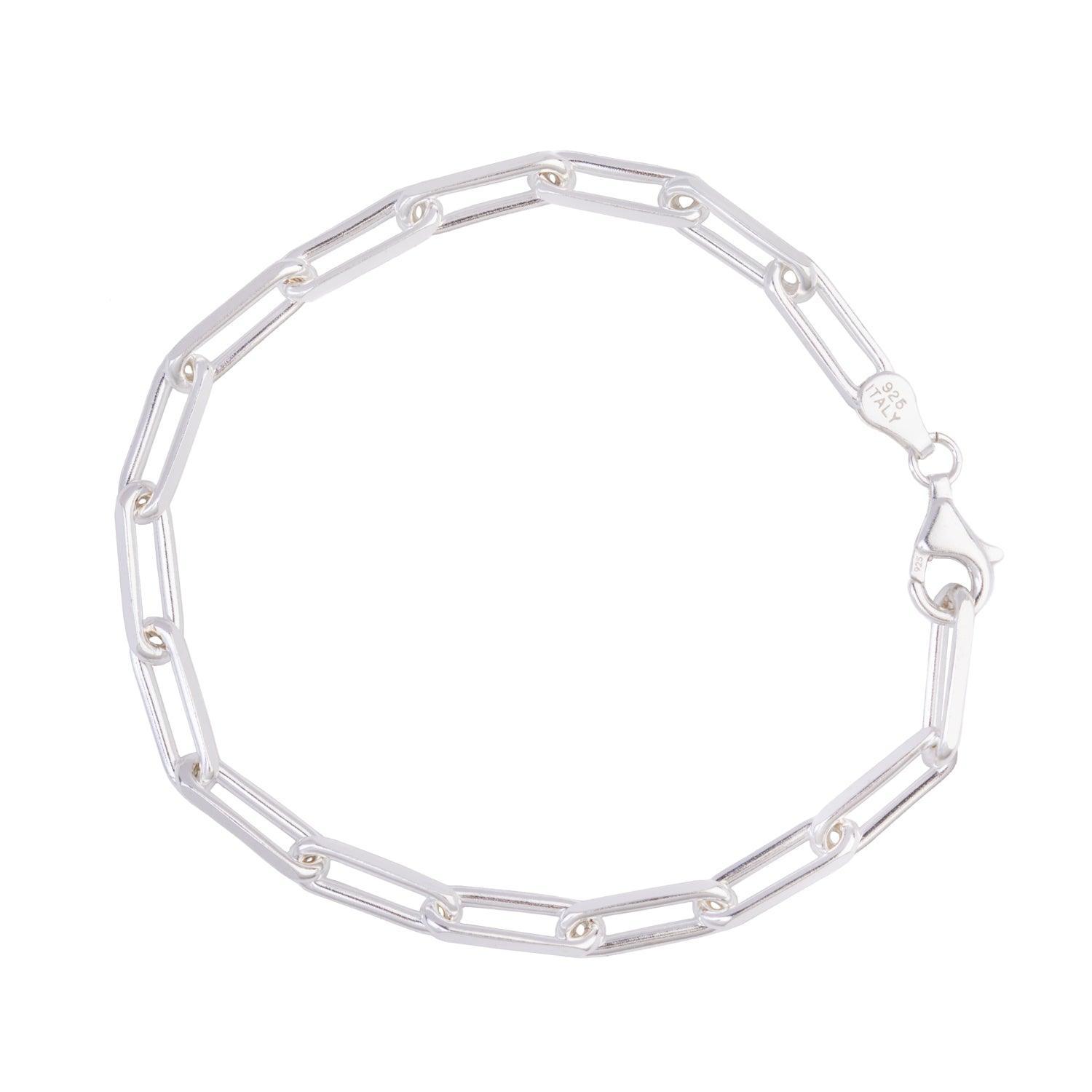 Paperclip Diamond Cut Bracelet - Kat Cadegan