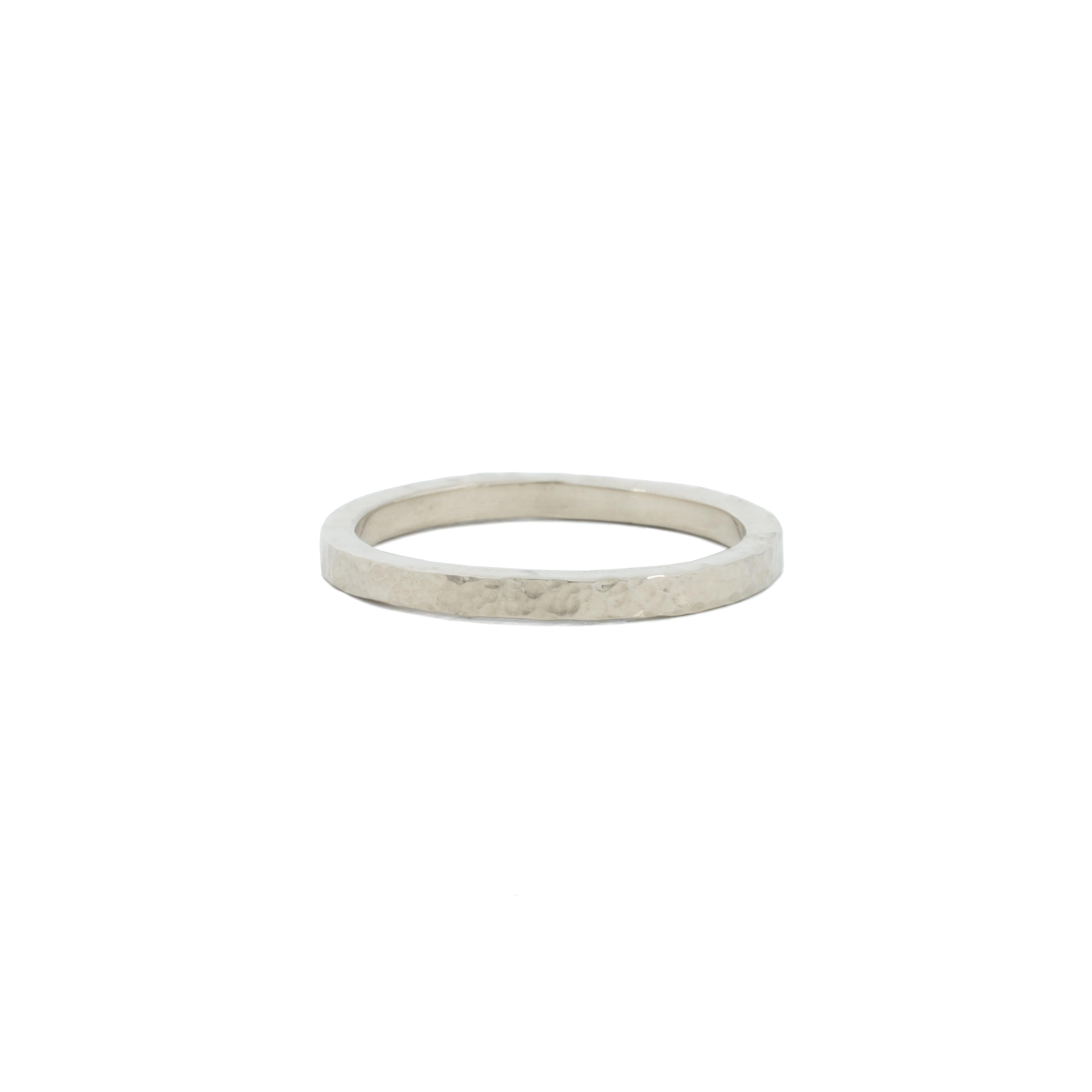 Pebble 2mm Sterling Silver Wedding Band - Kat Cadegan Jewellery