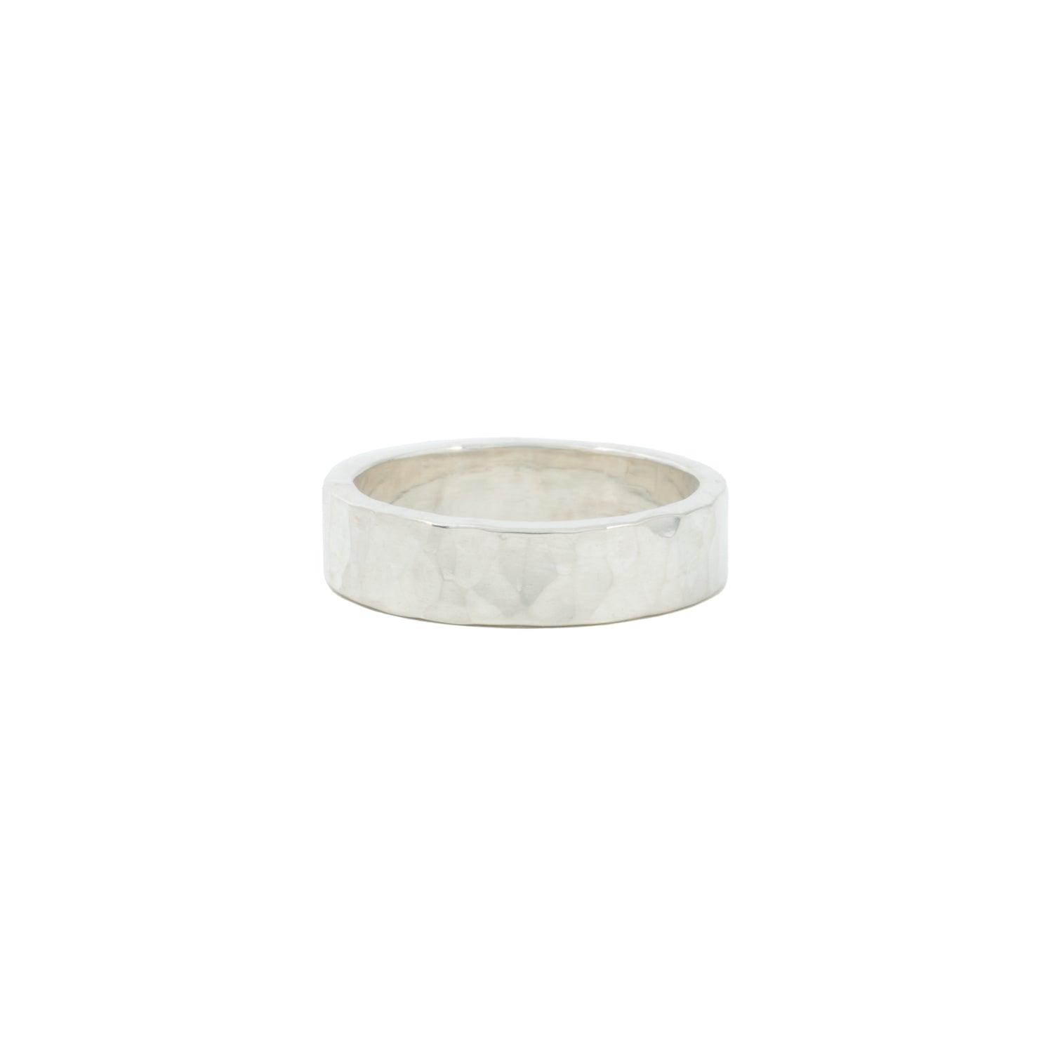 Pebble 5mm Sterling Silver Wedding Band - Kat Cadegan Jewellery