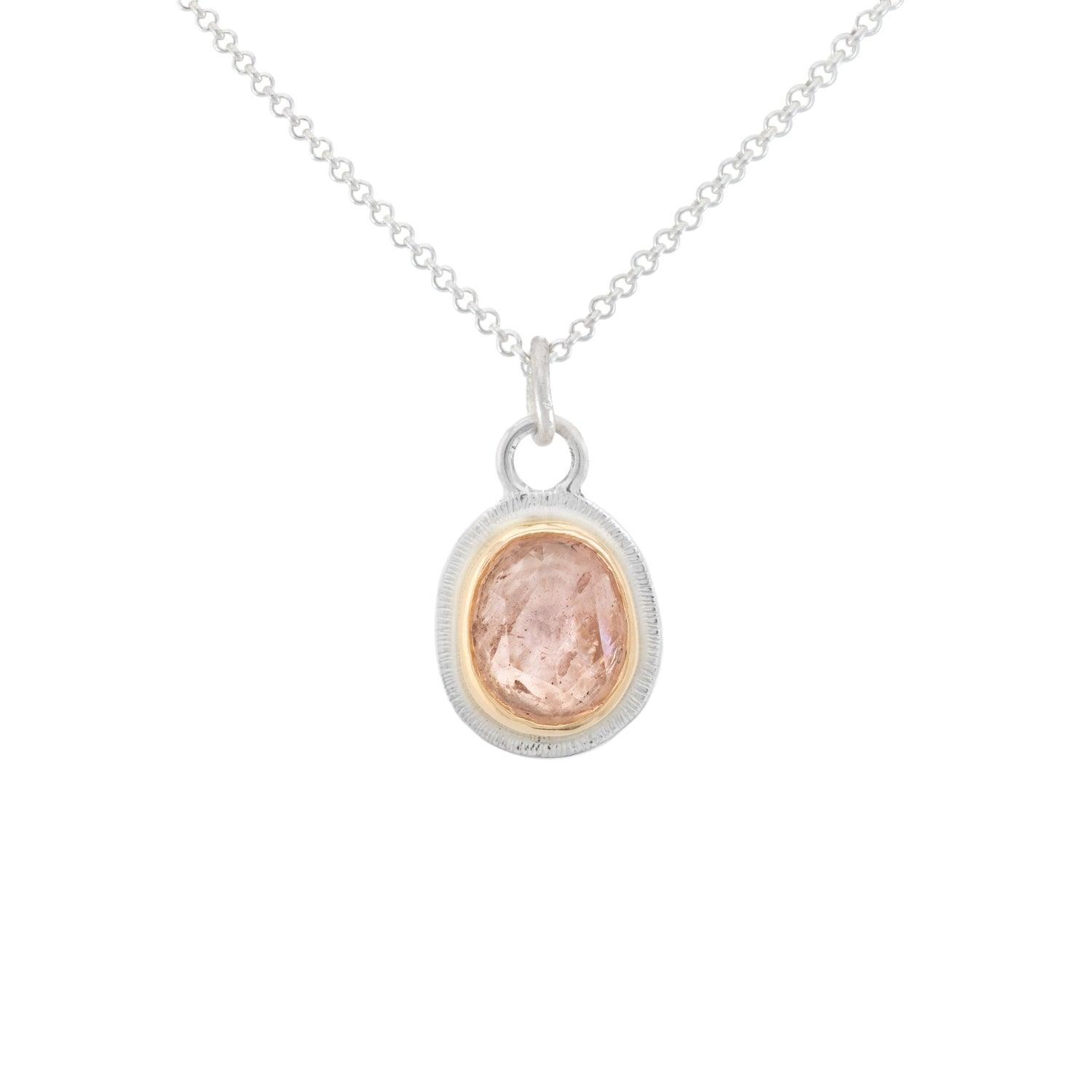 Rayna - Morganite Pendant - Kat Cadegan