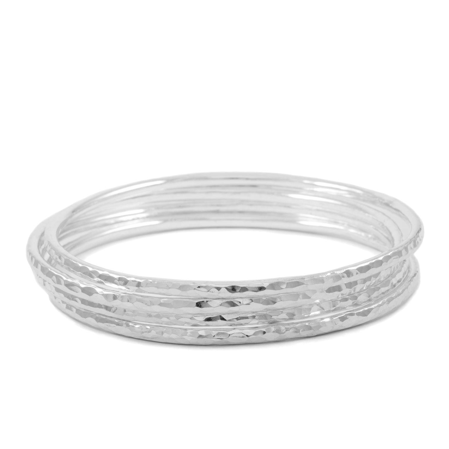 River Silver Bangles - Kat Cadegan