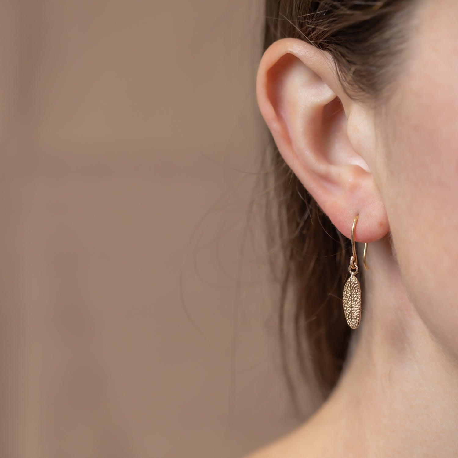 Sage Earrings | 14k gold | Small - Kat Cadegan