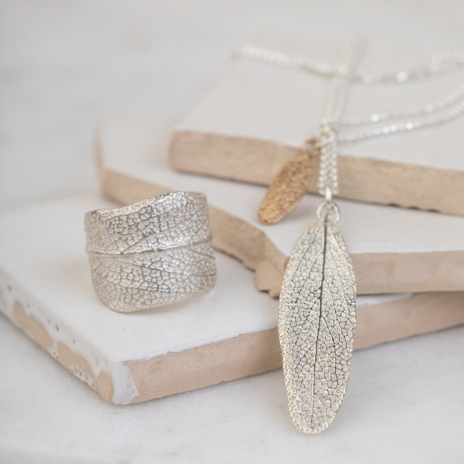 Sage Leaf Pendant | Large - Kat Cadegan