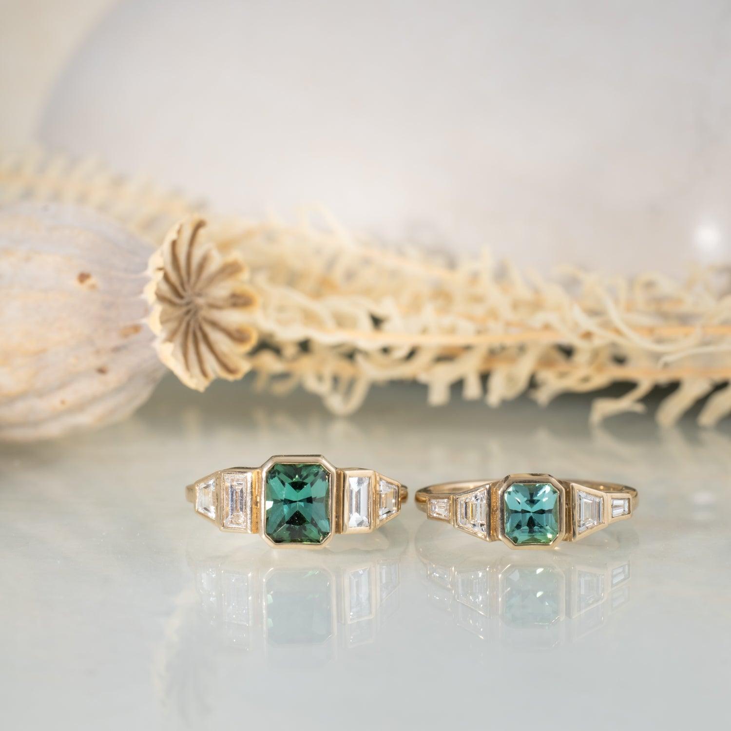 Saiorse - Tourmaline Ring - Kat Cadegan Jewellery