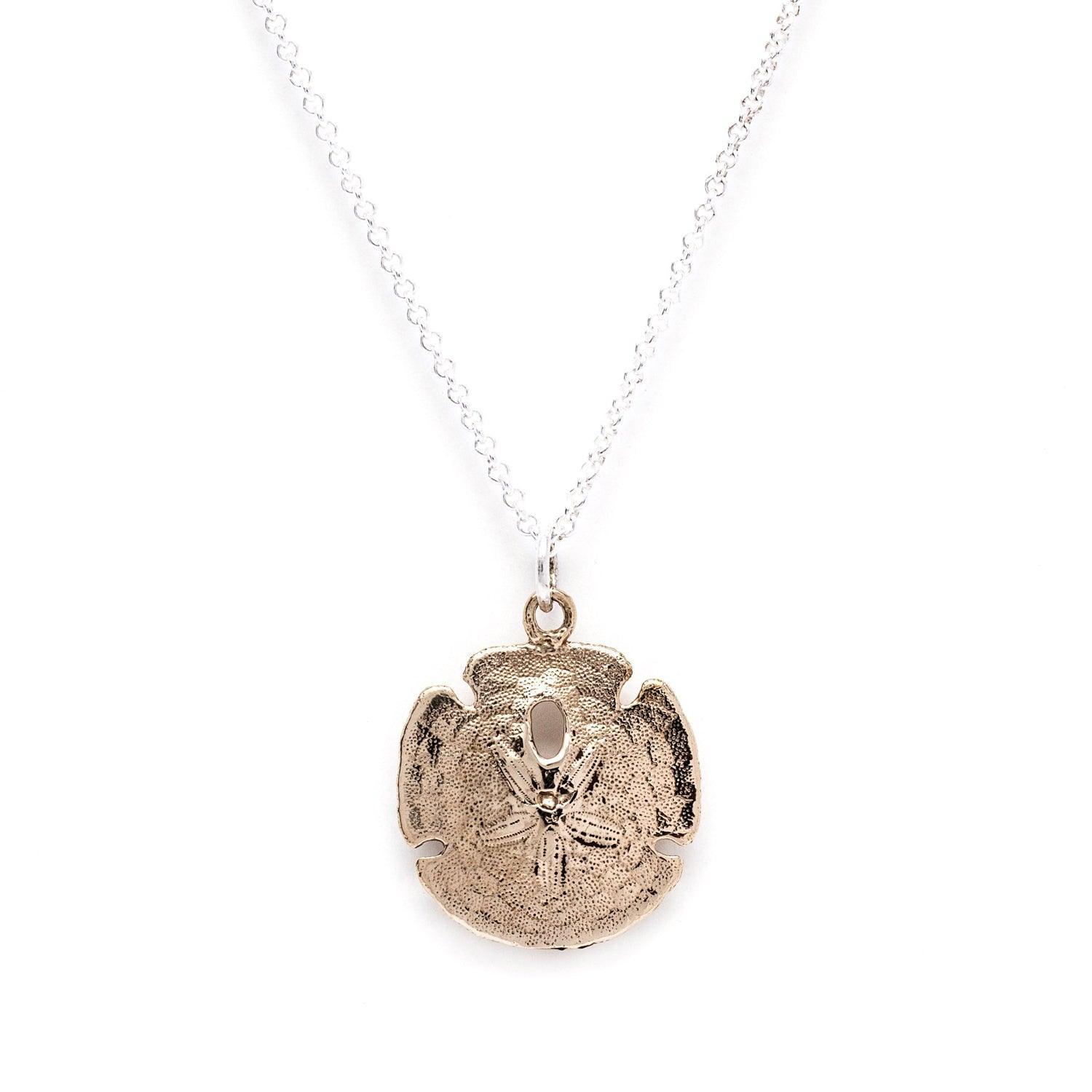Sand Dollar Pendant Bronze - Kat Cadegan Jewellery