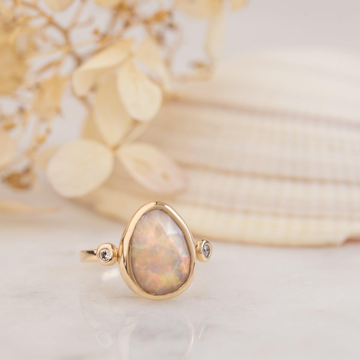 Sierra - Opal Gold Ring - Kat Cadegan