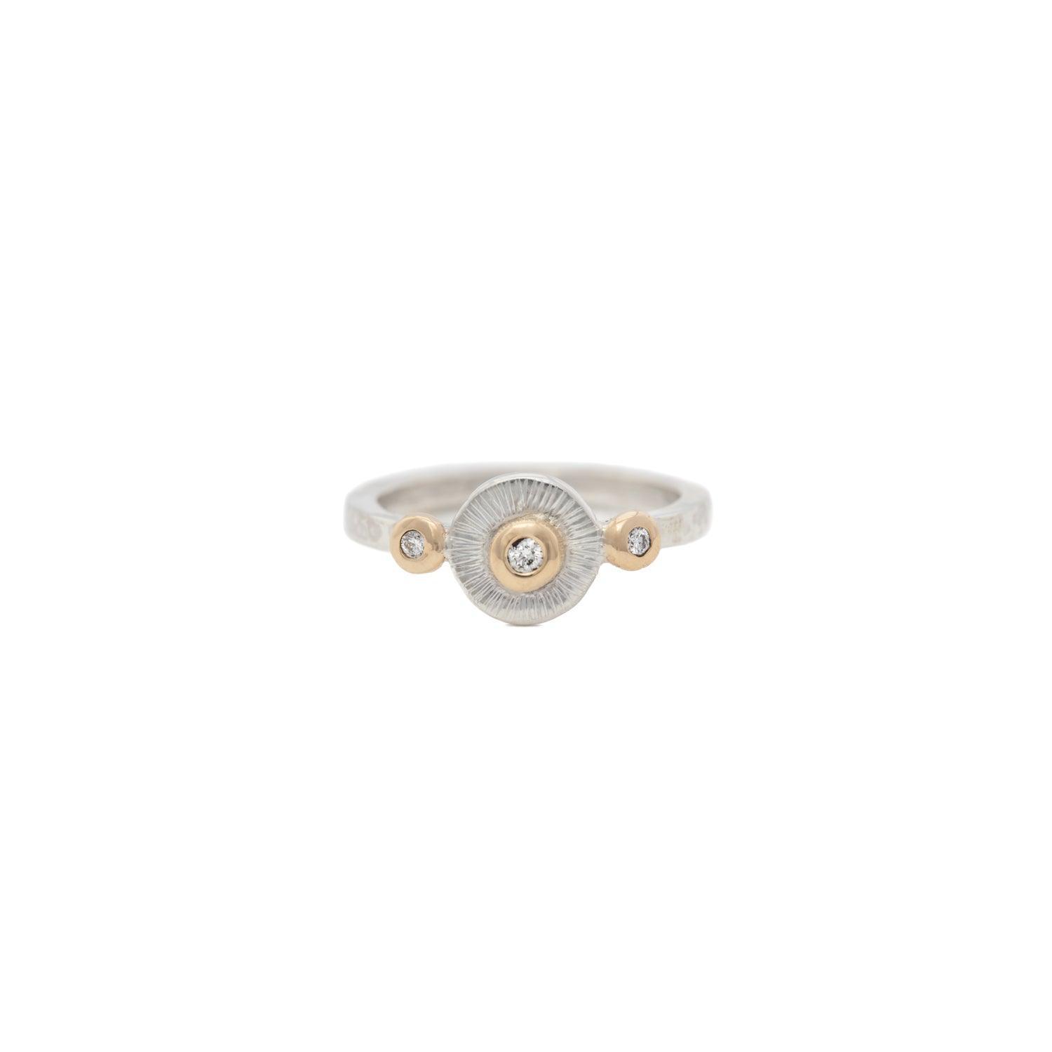 Solaris Sterling Silver Ring - Kat Cadegan Jewellery