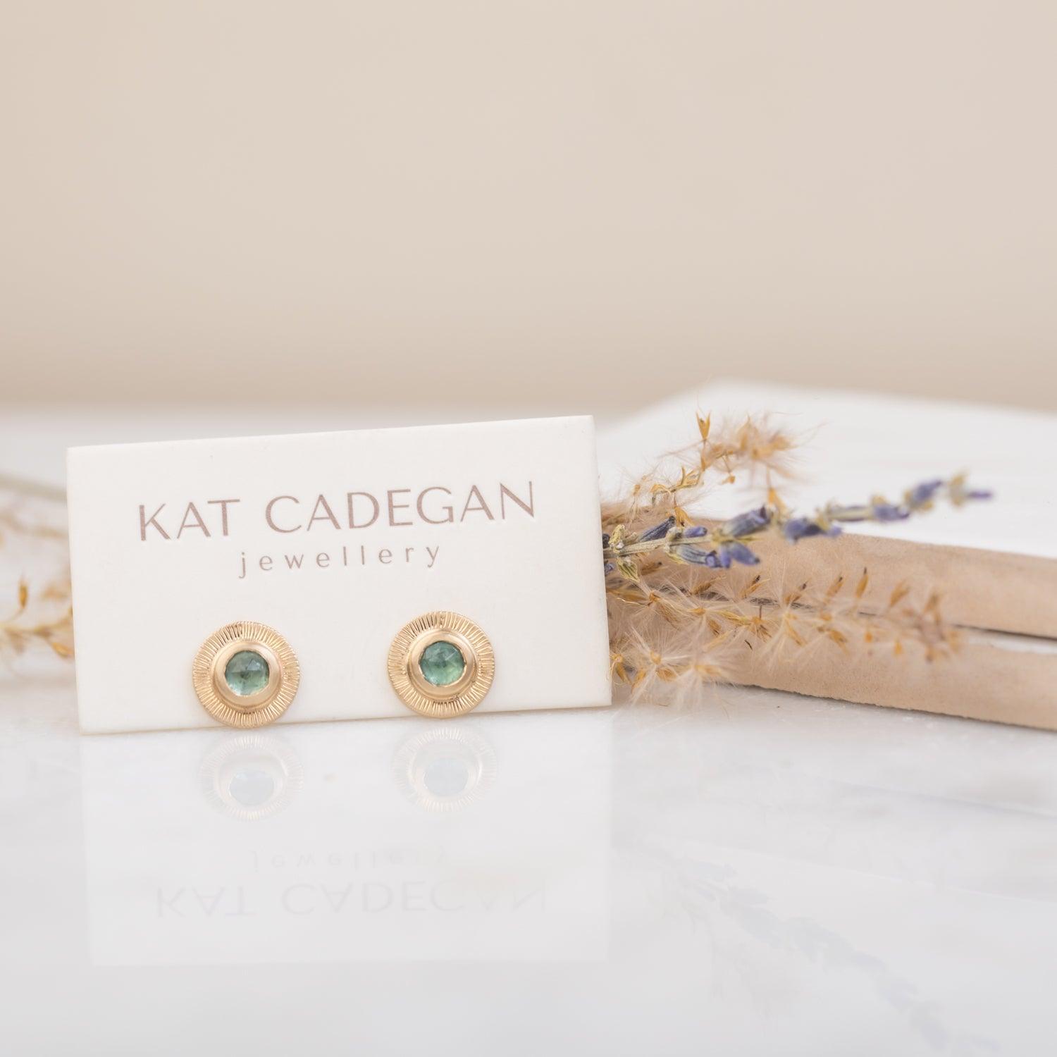 Solaris Studs | 14k gold - Kat Cadegan