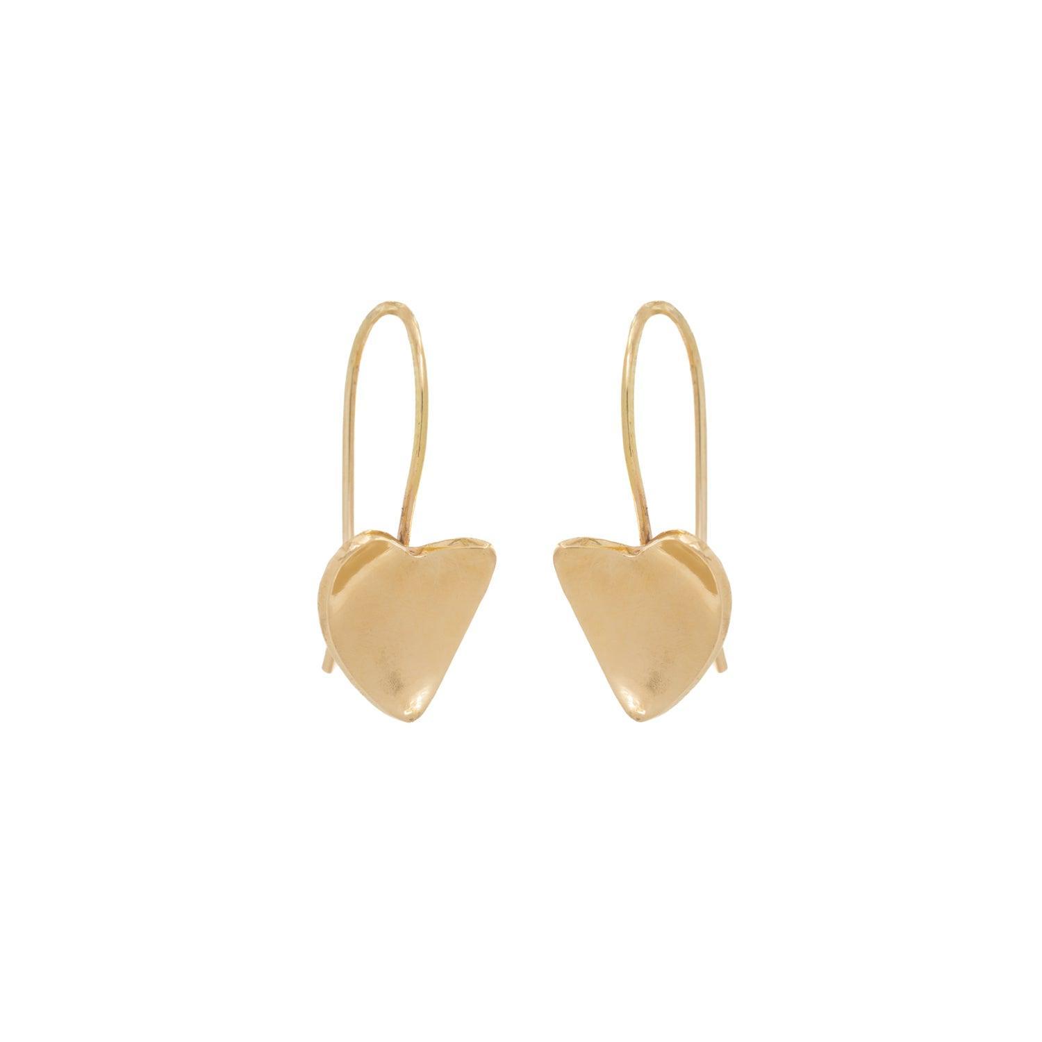 St. Valentine's 14k Gold Earrings - Kat Cadegan