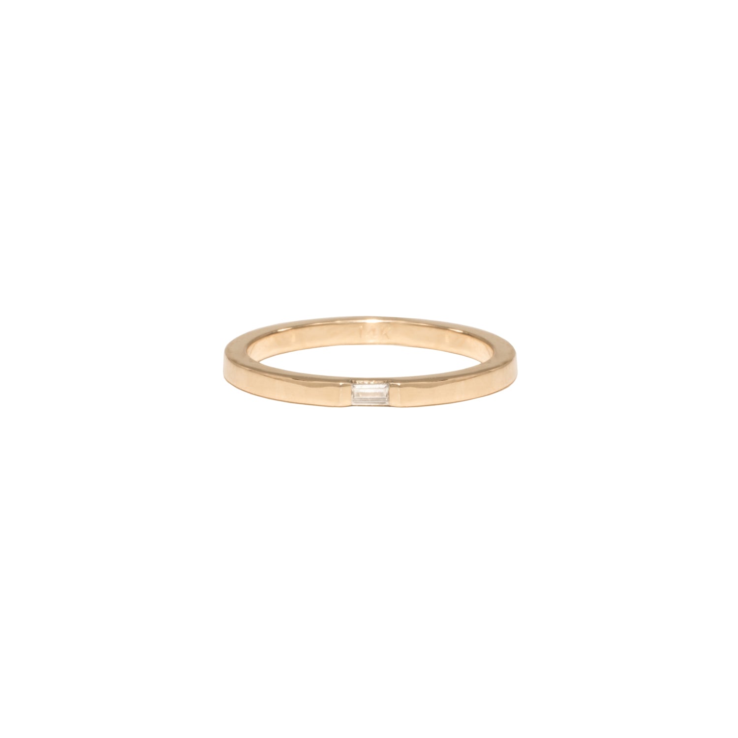 Sylvie - baguette diamond 14k gold ring