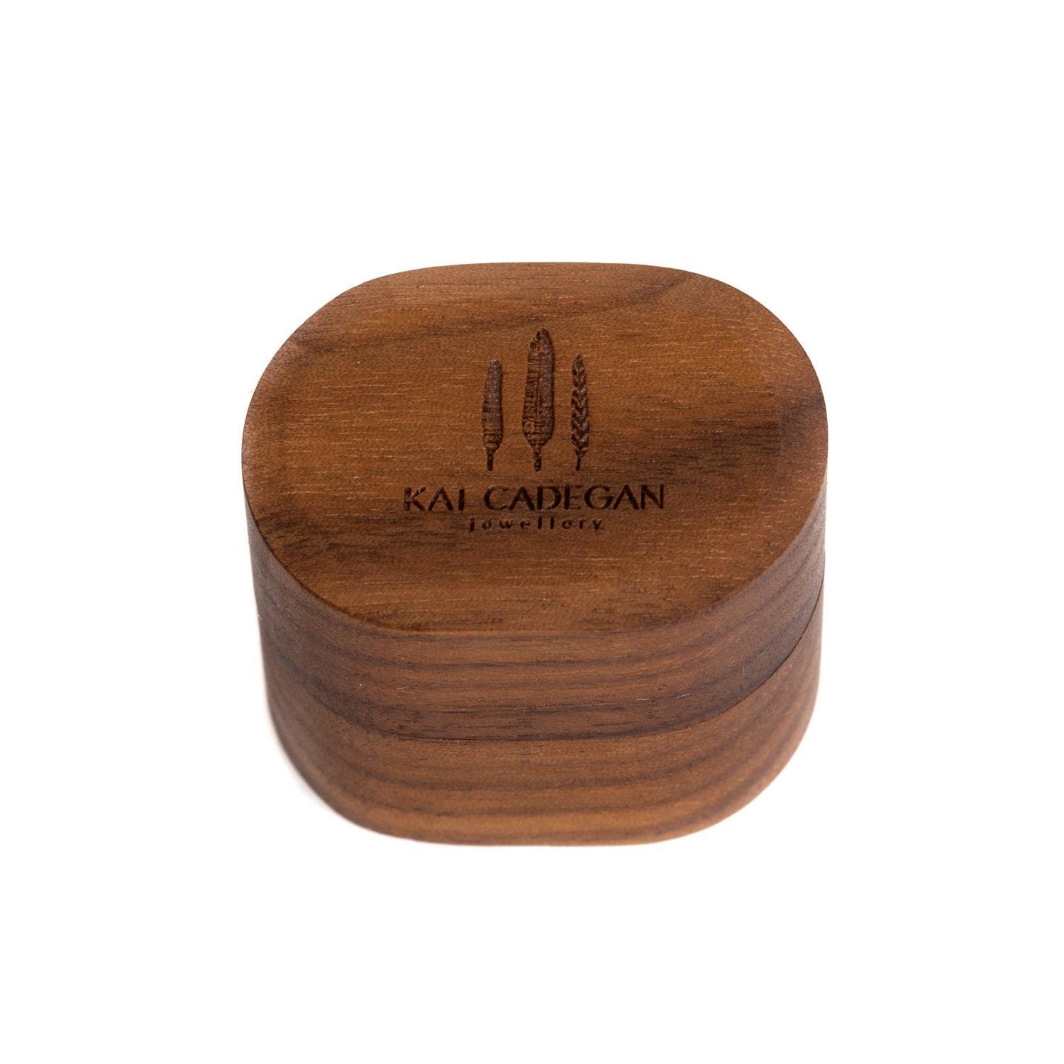 Walnut ring box - Kat Cadegan