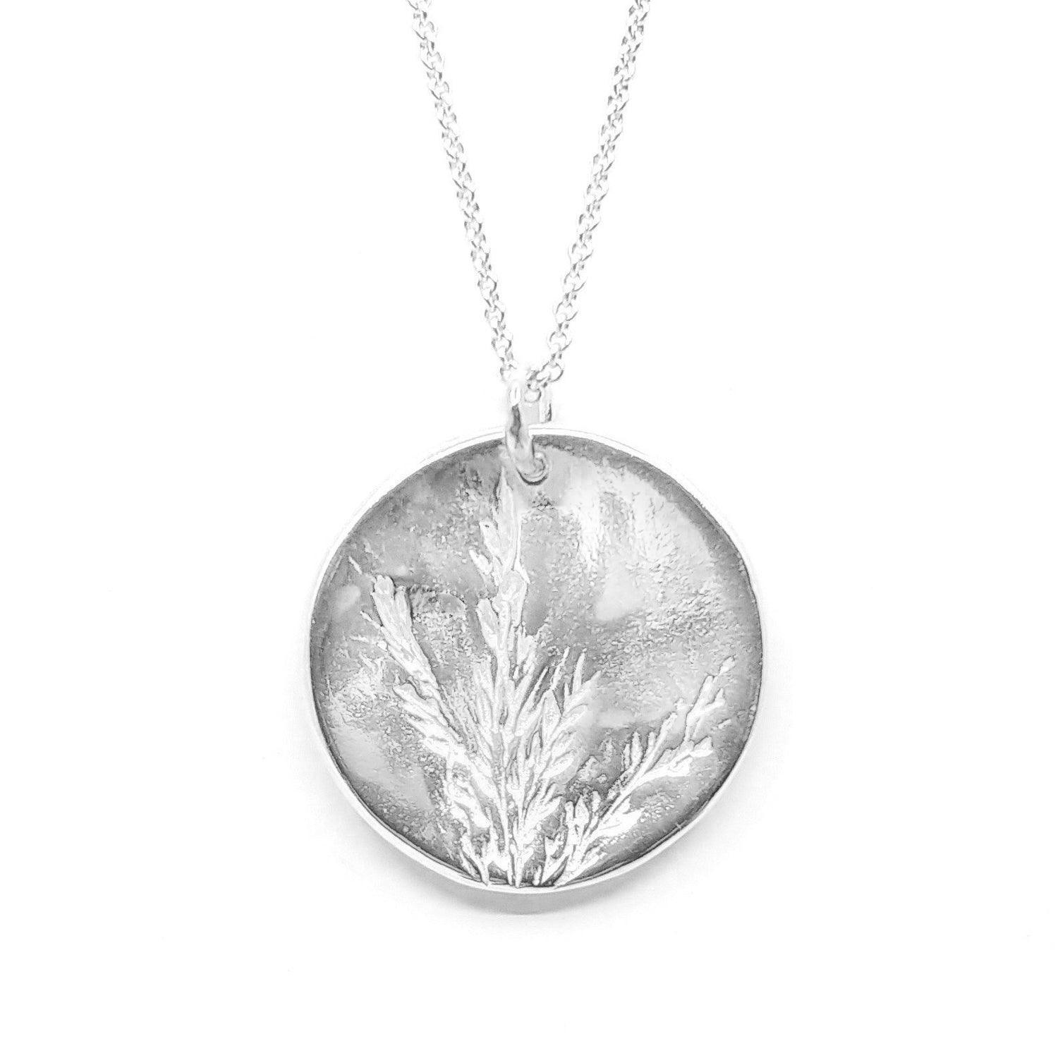 Wild Grass Pendant | Large Disc - Kat Cadegan