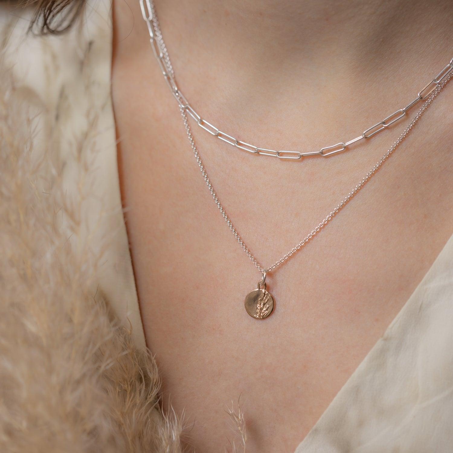 Wild Grass Pendant | Small Disc - Kat Cadegan