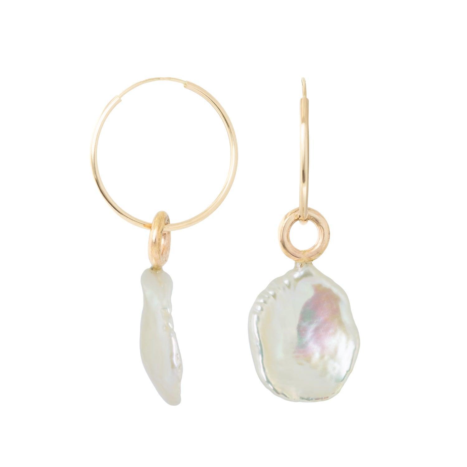 Yara - Pearl Gold Earrings - Kat Cadegan Jewellery
