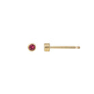 2 mm gemstone 14k gold studs - Kat Cadegan