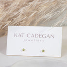 2 mm gemstone 14k gold studs - Kat Cadegan