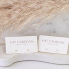 2 mm gemstone 14k gold studs - Kat Cadegan