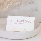 2 mm gemstone 14k gold studs - Kat Cadegan