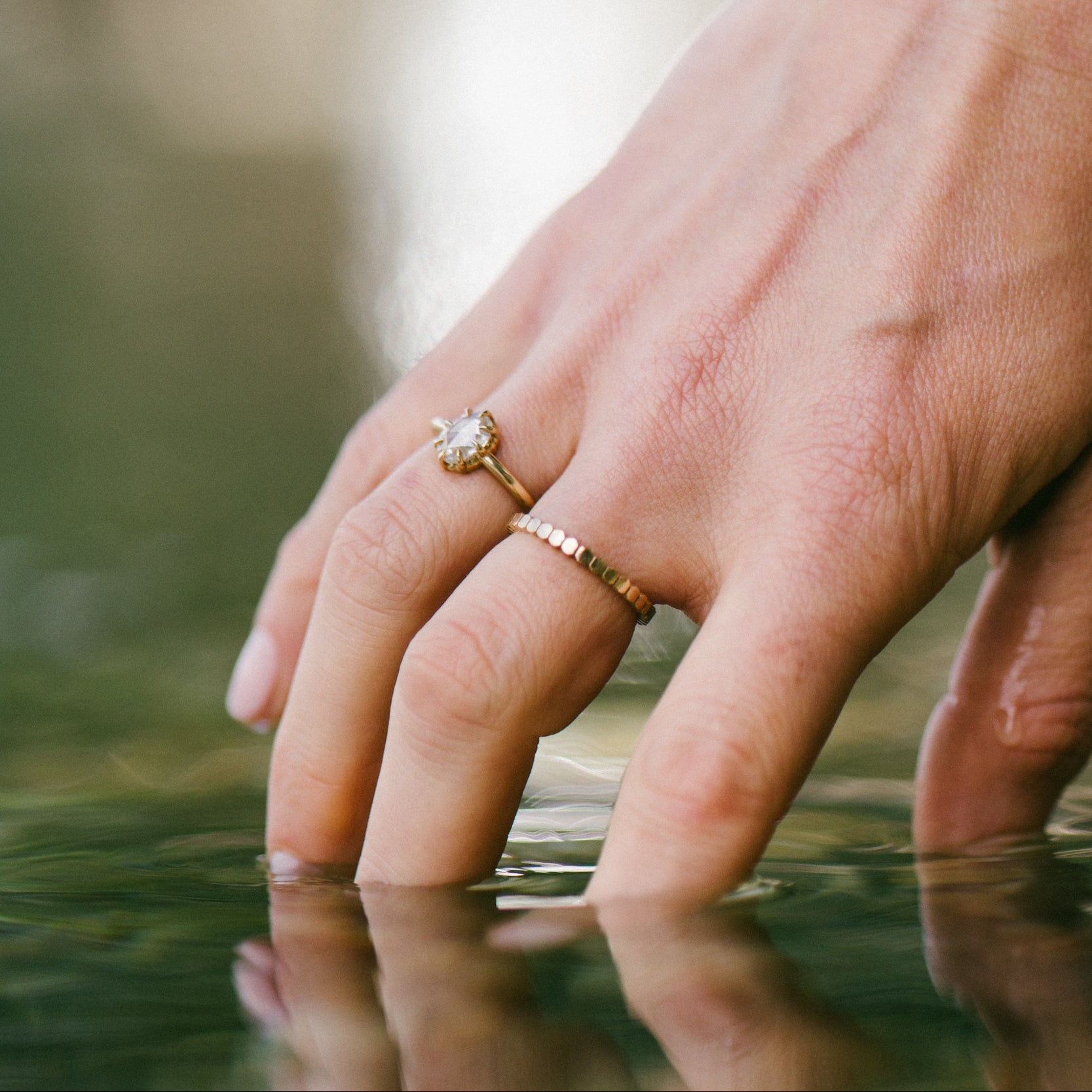 Diamond Amira Ring - 14k gold