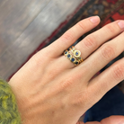 Solaris Sapphire Ring - 14K  gold - Kat Cadegan Jewellery