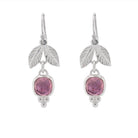 Adam & Eve silver earrings - Kat Cadegan Jewellery