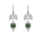 Adam and Eve Earring Green Tourmaline