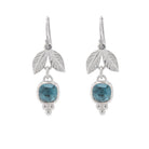 Adam and Eve Earrings London Blue Topaz