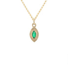 Ajna - 14k gold pendant - Kat Cadegan Jewellery