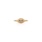 Ajna - Diamond 14k gold ring - Kat Cadegan Jewellery